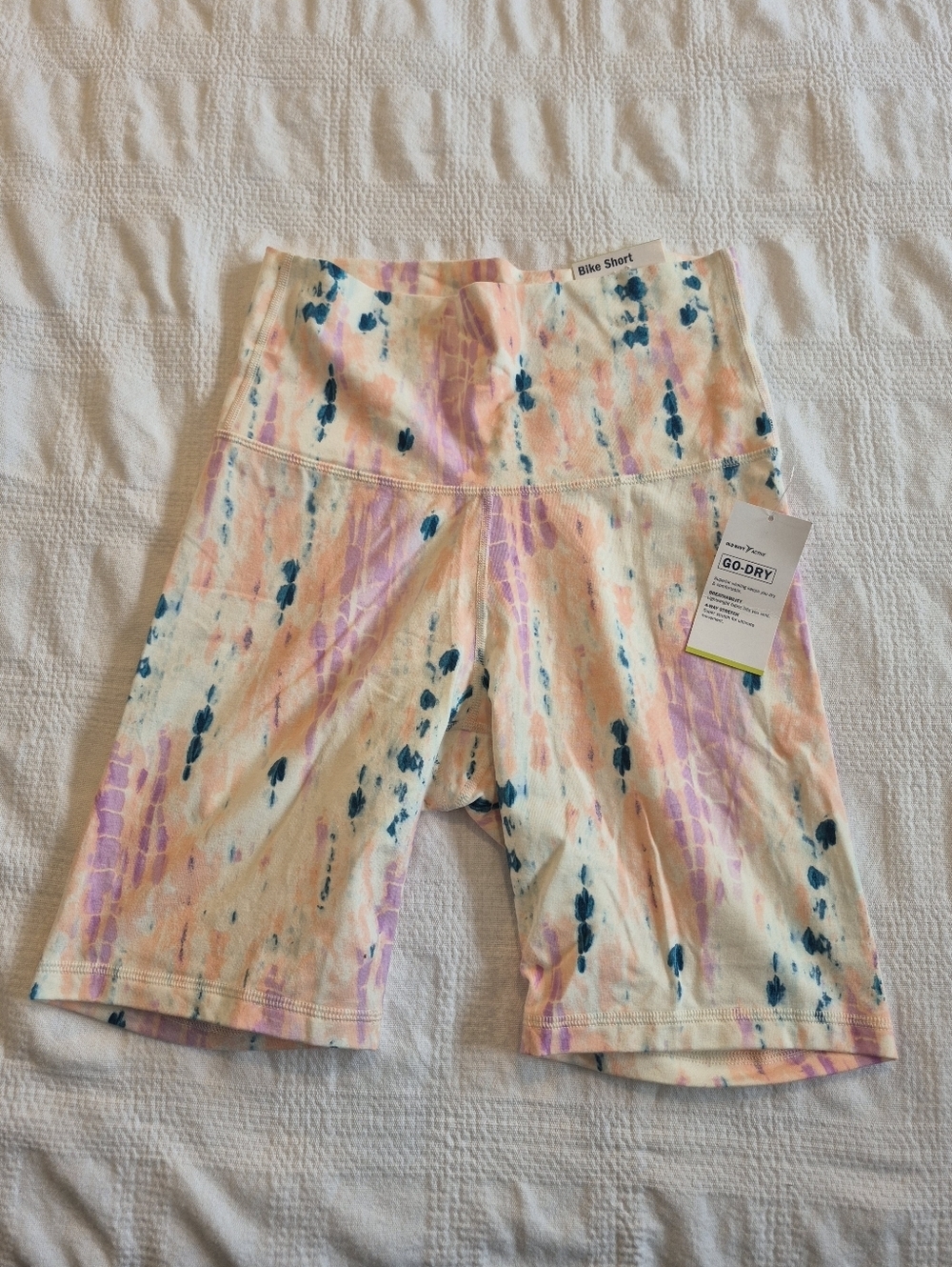 Old Navy Active women's Medium Bike Shorts Extra High Rise multi color NWT